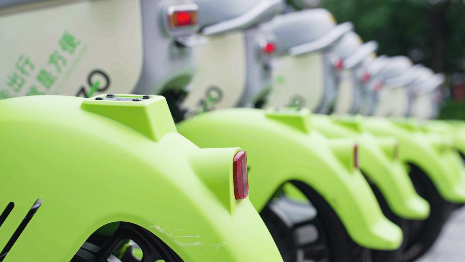 共享電動車擺放整齊 共享電動車擺放整齊